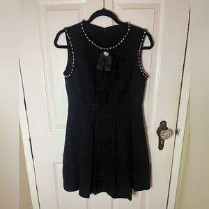 Pearl Trimmed Minidress